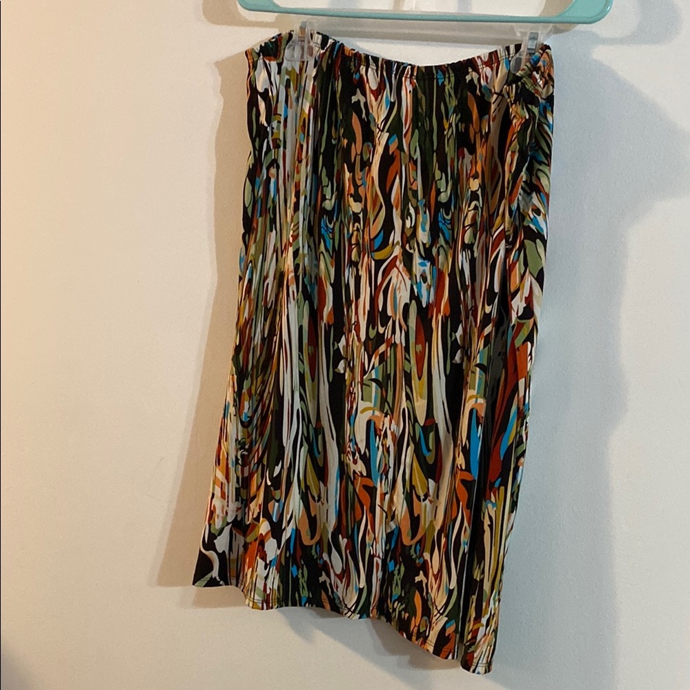 Multicolor Abstract Women's Skirt - Picture 3 of 3